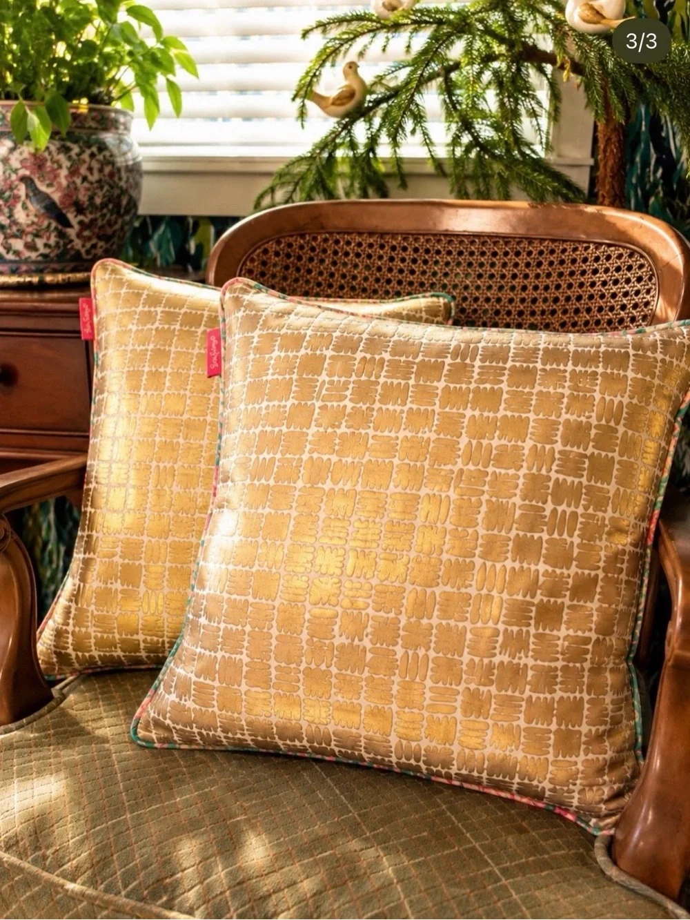 Set of 5 Lilly Pulitzer 18” Reversible Throw Pillows